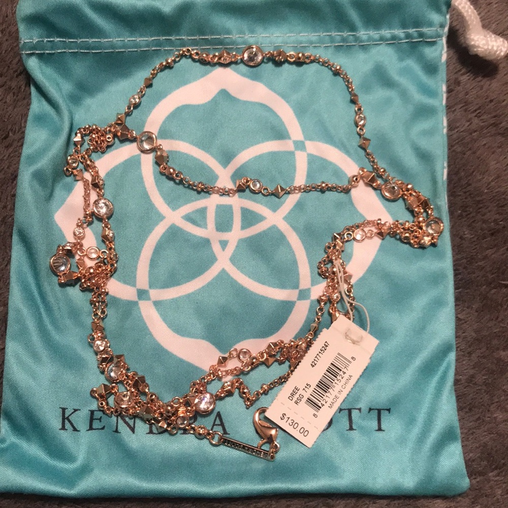 Kendra Scott Rose Gold Dree Necklace
